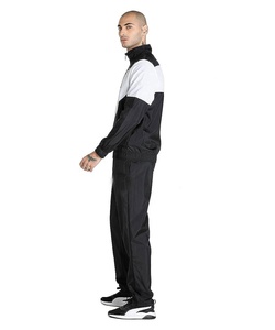 Customized logo unisex black and white pennal tracksuit Wholesale <b>Workout</b> Soccer Training <b>Jacket</b> Soccer Tracksuits With Zipper - Product Image 3