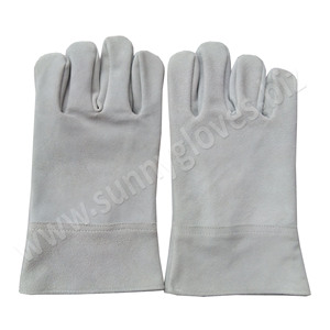 ขายส่งโลโก้ที่กำหนดเองขายร้อนวัวแยกหนังทำงานอาร์กอนถุงมือ - Product Image 2