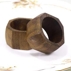 Anillos de Servilleta de Madera Natural Premium, Vajilla Ecológica para Bodas, Eventos y Fiestas con Opción de Logotipo Personalizado - Product Image 6