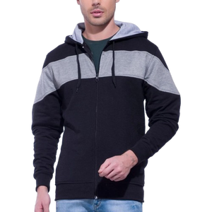 2025 nuevo diseño de los hombres de moda personalizada de la mejor calidad de los hombres sudaderas con capucha de manga completa de Color sólido de los hombres de lana/poliéster sudaderas con cremallera - Product Image 6