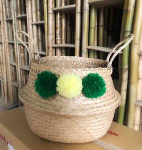 Cesta decorativa de juncia para manualidades naturales, muchos diseños, productos de hoja de plátano para uso agrícola - Product Image 2
