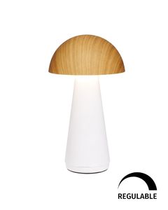 Lampada da Tavolo Dimmerabile 3W 3000K in Faggio Bianco Nepal (Jueric 10589) - Product Image 1