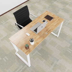 MConcept HBMC003 140x60cm Modern Minimalist <b>Desk</b> with Assembled Iron Legs <b>Foldable</b> Office Furniture for Bedroom or Office Use - Product Image 3