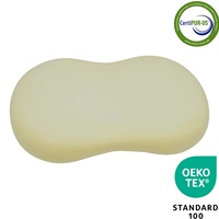 Vente en gros de soutien orthopédique pour le cou, oreiller pour le ventre de chat jaune, oreiller de remplissage en mousse à mémoire de forme souple à rebond lent