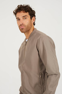 Chaqueta Bomber de Invierno para Hombre, con Cierre Frontal, Diseño Casual, Logotipo Personalizado de Alta Calidad, Resistente al Viento, Transpirable, con Cuello Redondo - Product Image 3