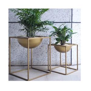 Jardinière moderne industrielle chic en aluminium enduit de poudre Design ovale décoratif pour intérieur/extérieur Salon Bureau Jardin - Product Image 3