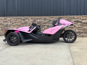 Pink 3-Seat Gasoline Off-Road Vehicle with Black <b>Wheels</b> Open Top Design <b>Plastic</b> Construction All Seasons Use - Product Image 5