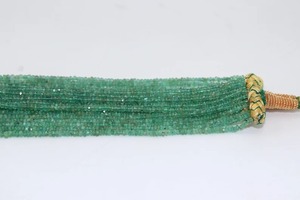 Cuentas facetadas de esmeralda zambiana de 20 pulgadas, 100% naturales, gemas Mehrajudin AA-35, certificadas por terceros para la fabricación de joyas. - Product Image 2