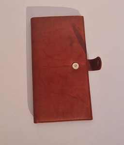 Porte passeport en cuir véritable Organisateur de portefeuille Porte documents de voyage Marron - Product Image 4