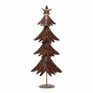Décoration de sapin de Noël en métal galvanisé, style rustique, ornement de table de Noël avec étoile en haut pour la décoration de la maison et du bureau - Product Image 6
