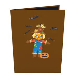 Halloween Kaart Collecties 3d Pop-Up Kaart Bestseller Voor Jubileum Verjaardag 3d Kaart Handgemaakt Papier Las