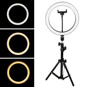 Neewer Anneau lumineux pour selfie de 10 pouces avec trépied de 76 pouces, support universel pour téléphone, équipement de diffusion en direct - Product Image 6
