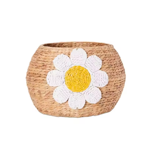 Cheap Price Eco-friendly <b>Water</b> <b>Hyacinth</b> Toy <b>Storage</b> <b>Basket</b> for Kid Woven <b>Storage</b> Container Wholesale From Vietnam - Product Image 1