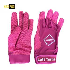 Venta al por mayor de guantes de cuero duraderos transpirable ligero profesional de béisbol Softball guantes de bateo hombres mujeres deportes al aire libre - Product Image 4