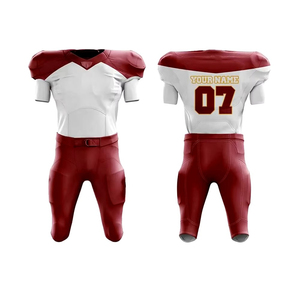 Brazo de ventilación de acción de campo con línea de cuerpo apretado y Frente de número fuerte perfecto para carreras duras uniforme de camiseta de fútbol americano - Product Image 1