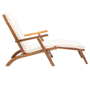 Folding Living Room Chairs Made Of Solid Teak Wood With Soft <b>Foam</b> And Soft Fabric - Product Image 3