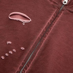 Sweat à capuche cagoule pour hommes 100% coton épais surdimensionné Double capuche fermeture éclair épaule tombante sweat d'hiver personnalisable - Product Image 4