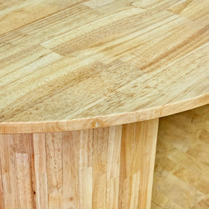 Minimalist Modern <b>Office</b> Furniture 240x120cm Oval Meeting <b>Table</b> BH68011 Made of Rubber Wood for Conference Room Hotel School - Product Image 6