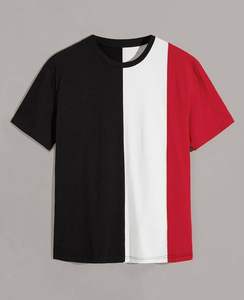 T-shirt de haute qualité 100% coton couleur personnalisée pour hommes coupe régulière t-shirt Stock en vrac vêtements t-shirt - Product Image 5