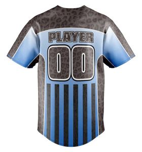 Venta al por mayor 100% poliéster hombres ropa deportiva bordada American Baseball Jersey botones completos transpirable diseño béisbol Softball - Product Image 2