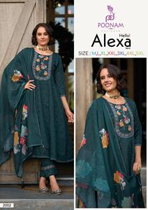 Presenting <strong>New</strong> Cotton Chikan Work &amp; Handwork <strong>Neck</strong> With Digital Printed <strong>Kurta</strong> Set With Inner Indian Pakistani Ethnic Clothing