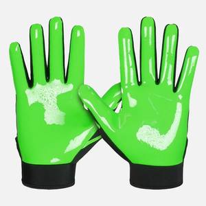 Gants de receveur de football américain pour hommes OEM, paume lisse, matériau polyester, protection anti-chimique, toutes tailles disponibles - Product Image 3