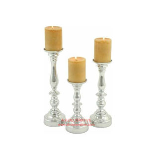 Candelabros de luz en T sólida de aluminio, velas cónicas, candelabro decorativo moderno hecho a mano para centro de mesa - Product Image 4