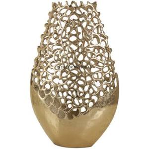Forma Irregular Aspecto elegante Diseñador elegante único Chapado en oro Calidad Premium Florero de metal Mesa Centro de mesa Decoración - Product Image 6