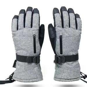 Gants de ski en cuir de haute qualité pour hommes meilleur taux hiver neige coupe-vent imperméable chaud coupe-vent gants d'hiver meilleurs matériaux - Product Image 1