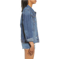 Vente en gros de vestes en jean pour femmes de style gothique tendance, grandes tailles, avec détails boutonnés - Vêtements d'hiver, tailles personnalisables