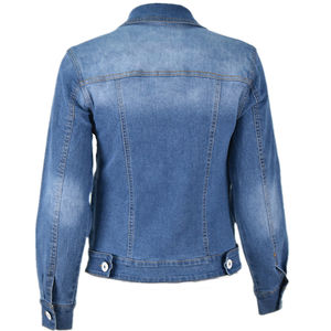 Fabrication de STITCHMODE veste en jean en vogue personnalisée à la mode pour femmes veste en jean courte à manches longues pour femmes - Product Image 6
