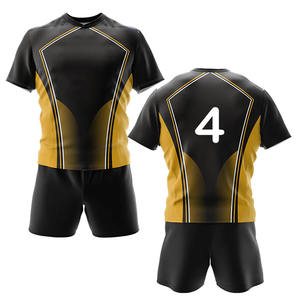 Meilleure vente d'uniforme de rugby à manches courtes confortable et respirant de haute qualité fabriqué Offre Spéciale - Product Image 3