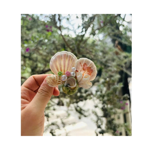 Pinza para el Cabello con Conchas Marinas, Diseño Único Hecho a Mano con Conchas Oceánicas de Proveedor Vietnamita para Niñas, Mujeres y Tiendas Minoristas - Product Image 4