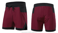 Shorts de course pour femmes en polyester et élasthanne, à blocs de couleur, séchage rapide, avec cordon de serrage à la taille, coupe régulière, longueur courte