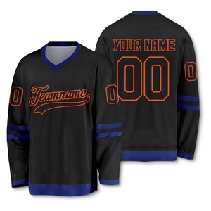 Camisetas de entrenamiento de hockey sobre hielo personalizadas profesionales, venta al por mayor, transpirable, control de humedad, poliéster duradero, diseño sublimado OEM - Product Image 1