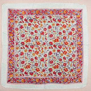 Bandana en coton floral imprimé à la main, foulard pour la tête, bandeau d'été, bandana de plage, accessoire de festival - Product Image 1