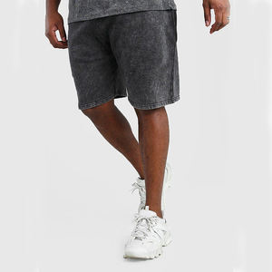 Short d'été en denim vintage conçu sur mesure pour hommes Short OEM écologique anti-rides et lavé à l'acide pour hommes - Product Image 2