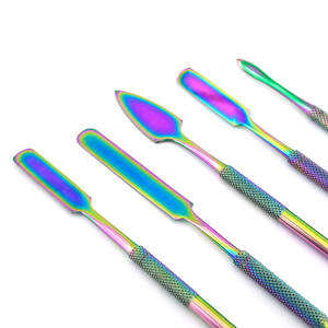 Kit de herramientas de tallado de cera artesanal con logotipo personalizado, instrumentos de tallado artesanal de cerámica, instrumentos de modelado de cera dental, espátula de manicura - Product Image 5