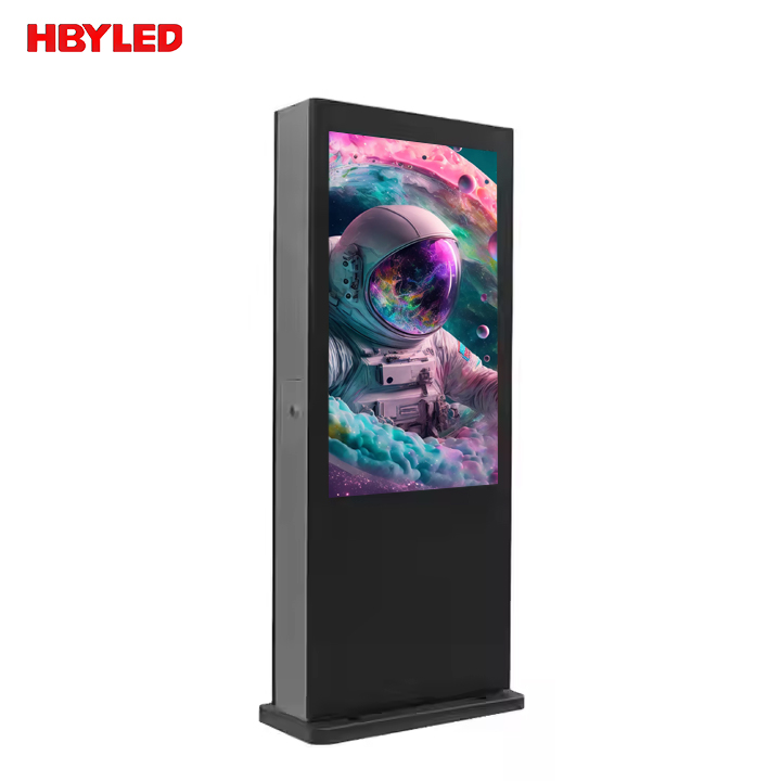 Китай 4k экран 55 дюймов 65 дюймов заказной напольная подставка ультра тонкий наружный дисплей экран ЖК-рекламы