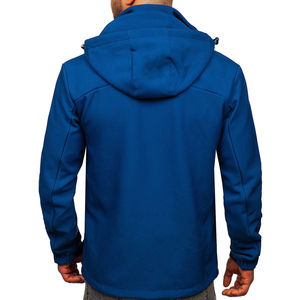 Veste Softshell pour homme en toile à capuche de qualité supérieure - Coupe-vent, respirante et à séchage rapide, vêtement décontracté d'hiver - Product Image 6
