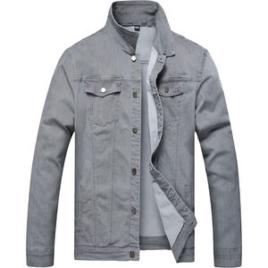 Chaqueta Vaquera de Mezclilla Personalizable de Alta Calidad y Bajo MOQ para Hombre, con Relleno de Algodón y Resistente al Viento, para Otoño - Product Image 1