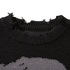 Premium New Design Distressed 100% Cotton Fleece <b>Pullover</b> <b>for</b> <b>Men</b> Streetwear Y2K Custom Made Regular Fit Solid Pocket Sweatshirt - Product Image 2