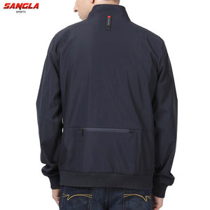 Chaquetas cortavientos ligeras para hombre, prendas de vestir con cremallera completa para otoño, chaqueta Bomber para hombre, chaqueta Bomber de poliéster 100% de la mejor calidad - Product Image 5