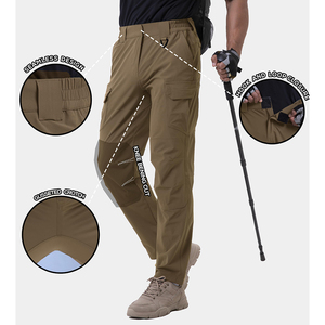 Pantalones de caparazón blando de invierno para hombre, forrados de lana, impermeables, a prueba de viento, térmicos, para exteriores, senderismo, esquí, escalada, ropa de camping - Product Image 4