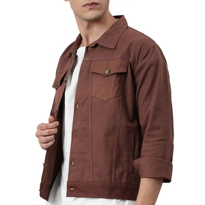 Nuevas llegadas Precio bajo Traje de moda Hombres Jeans Chaqueta Tela cómoda Más vendidos Algodón Hecho Hombres Chaquetas de mezclilla - Product Image 2