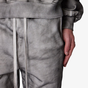 Pantalones de chándal holgados para hombre lavados con ácido personalizados, ligeros, informales, Vintage, bordados, piedras desgastadas, apliques, pista de lavado de piedra - Product Image 6