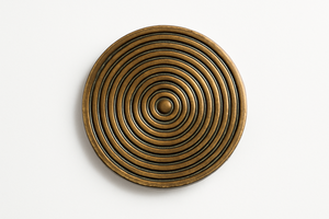 NOUVEL ARRIVÉ Dessous de verre en spirale noire et anneaux bruns Design pour usine directe Stylish Home Premium METAL sous-verres à vendre - Product Image 2