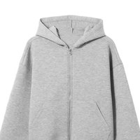 Sudadera con Capucha para Hombre, 100% Algodón, con Logotipo Personalizado en la Parte Delantera, con Bolsillo, Corte Holgado, Tejido de Punto Ecológico para Invierno