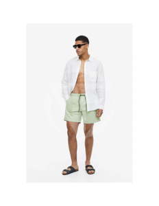 Short de compression taille élastique de haute qualité Polyester respirant décontracté fermeture mi-taille fabriqué au Pakistan - Product Image 2