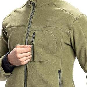 Wholesale Custom Solid Color Zipper <b>Fleece</b> Jackets <b>Sherpa</b> Winter Polar <b>Fleece</b> Jacket Street Fashion <b>Fleece</b> Jackets for <b>Men</b> - Product Image 4